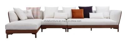 Chinese Foshan Furniture L Shape Corner Sofa for Home Use