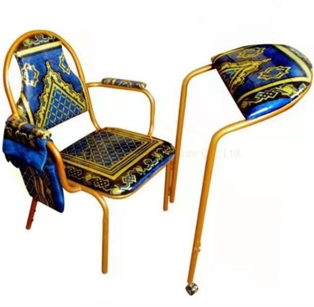 Wholesale Church Chair Saudi Arabia Mosque Prayer Chair for Middle East Market and Home Using Multifunctional High Quality Metal Islam Muslim Prayer Chair