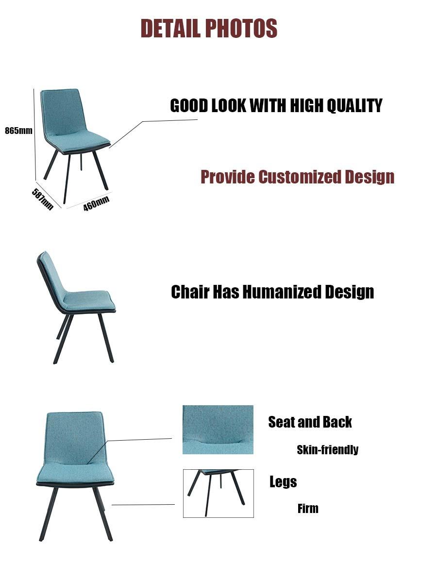 Home Outdoor Office Hotel Banquet Wedding Indoor Furniture Fabric PU Spraying Dining Chair