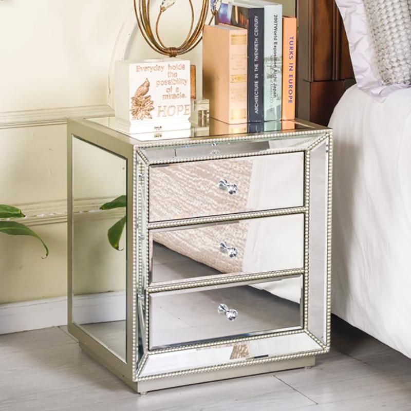 Modern fashion Design Bedside Cabinet Mirrored Furniture