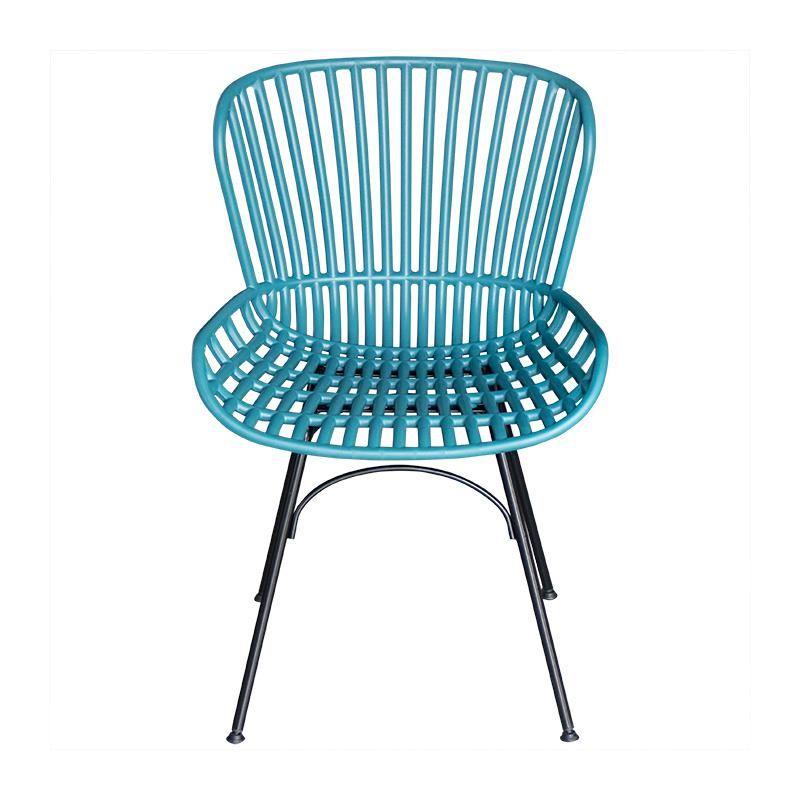 Wholesale Outdoor Furniture Modern Style Garden Furniture Carolina Plastic Chair Eco-Friendly PP Armless Dining Chair