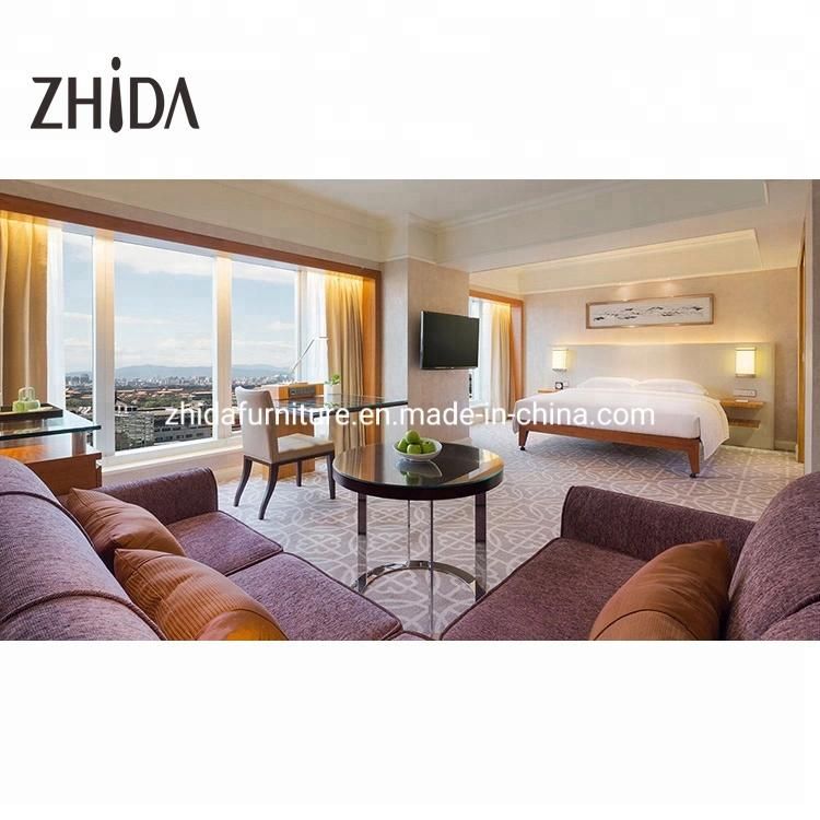 Customized Zhida Five Star President Bedroom Set Hotel Furniture