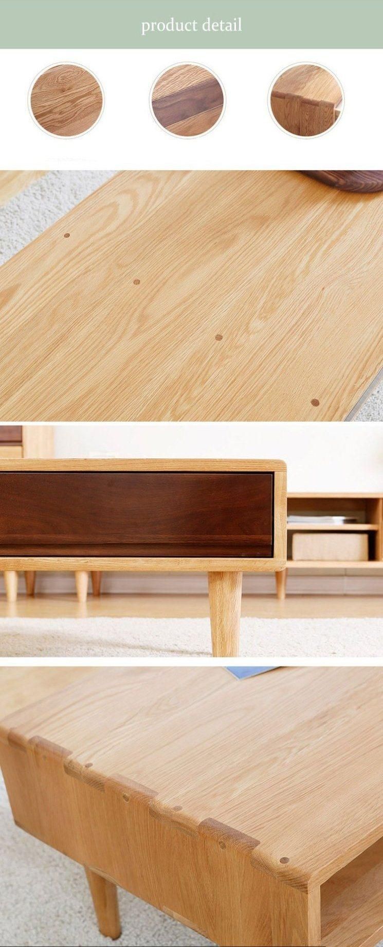 Furniture Modern Furniture Cabinet Table Home Furniture Living Room Furniture Modern Nordic Solid Ashwood Coffee Table for Living Room