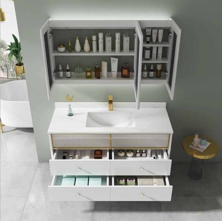 Rock Board Bathroom Cabinet Modern Simplicity