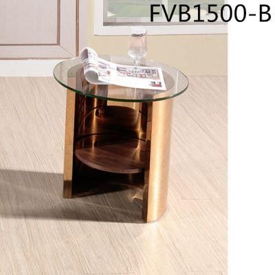 Mini Round Glass Top Side Coffee Tables for Office Home