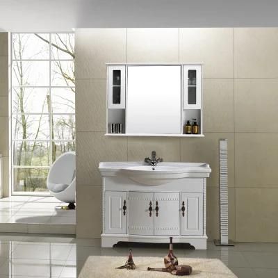 Large Size PVC Bathroom Vanity Unit Ceramic Washbasin Washroom Furniture Bathroom Cabinet