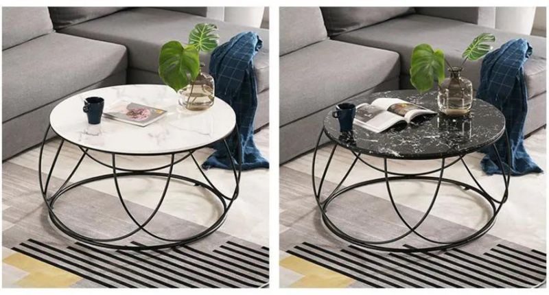 Modern Gold Iron Metal Light Luxury Coffee Table