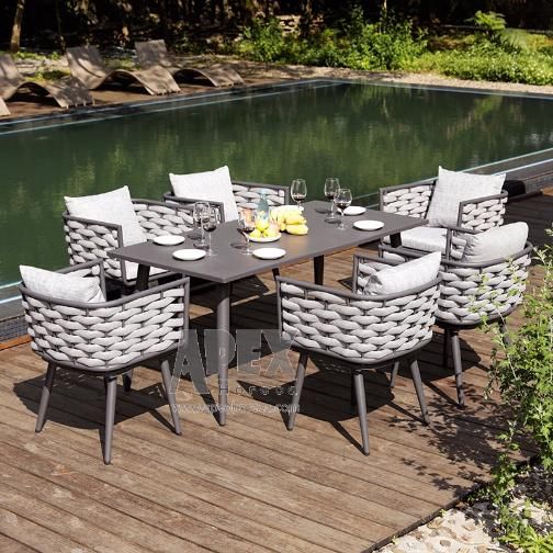 Custom Leisure Home Modern Rattan Patio Bistro Outdoor Garden Dining Furniture