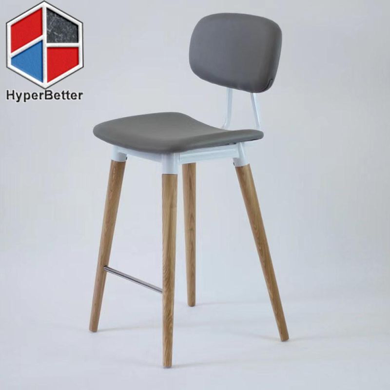 Plastic Rattan Aluminum Bar Stool 94cm Customized