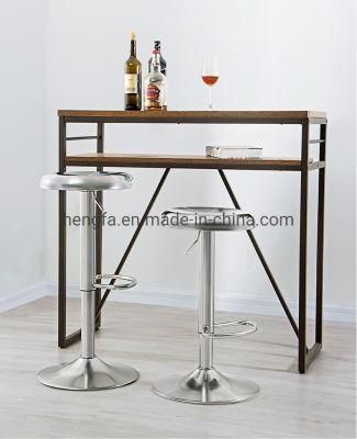 Modern High Bar Stool Adjustable Lifting Home Furniture Steel Base Bar Chairs