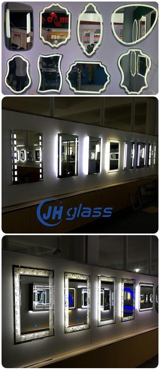 Rectangle New Design Single Door Modern Style Vanity Aliuminum Bathroom Cabinet with LED Mirror