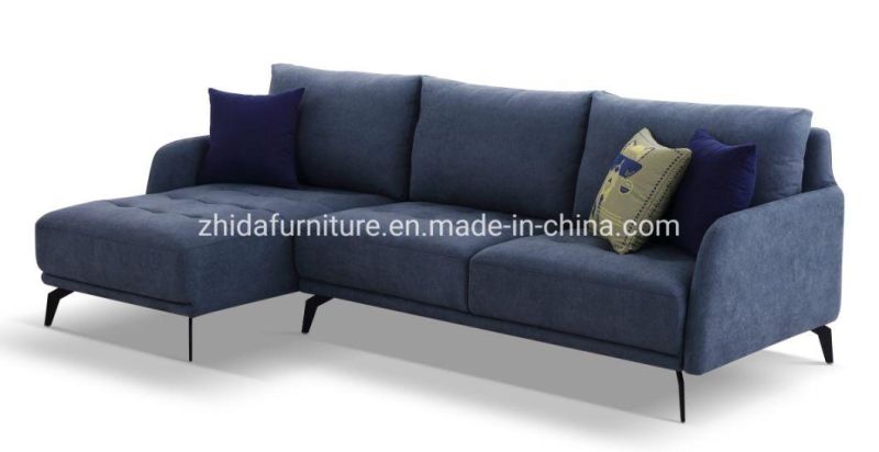 L Shape Modern Furniture Living Room Furniture Fabric Sofa