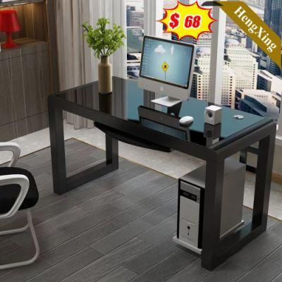 Dark Black Color Wooden Modern Design Office School Student Furniture Square Study Computer Table