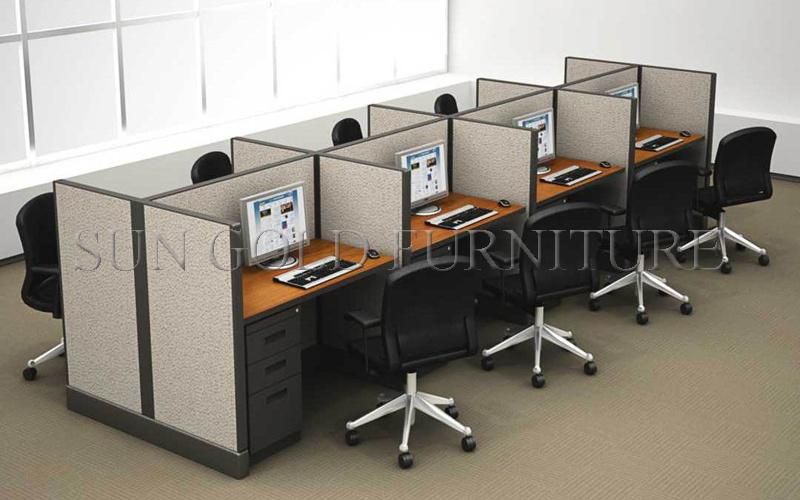 High Quality Melamine Office Workstation Partition for 10 Persons (SZ-WST642)