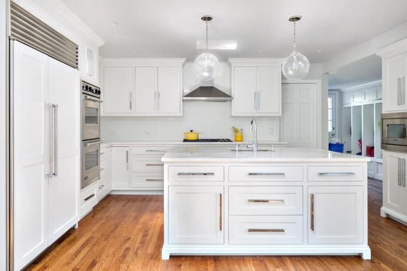 Custom Make for American Wholesaler White Shaker Kitchen Cabinets