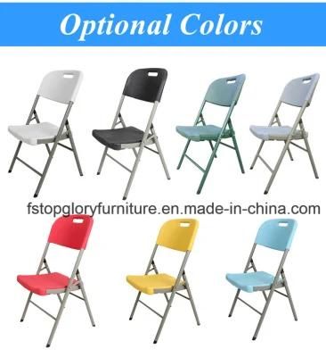 HDPE Steel Pipe Matte Spray Process Folding Chair