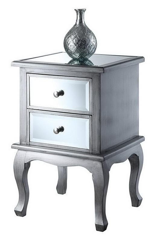 Hot on Ebay Bedside Cabinets Chest Mirrored Furniture