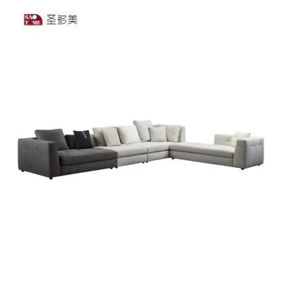 Fabric Non Inflatable Carton Packed Single Living Room Sofa Set