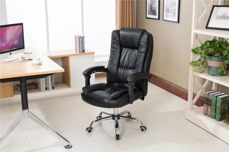 Modern Wholesales Swivel Ergonomic PU Reclining Home Office Furniture High Back Executive Computer Gaming with Footrest