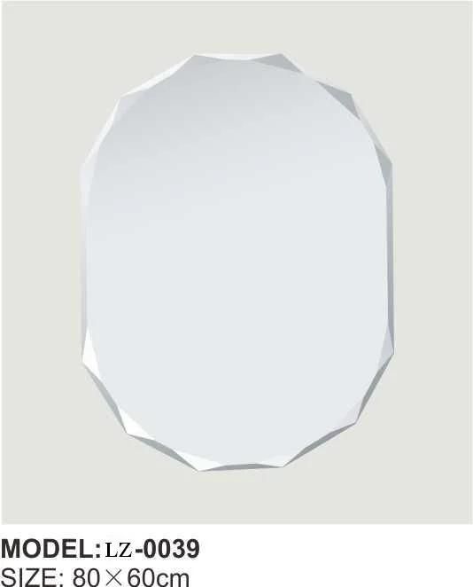 Hot Sale Cheap Price Modern Bathroom Frameless Glass Mirror (LZ-416)