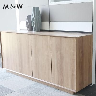 High Quality Modern No Handle Design Under Desk Melamine Wooden Mobile Pedestal Cabinet