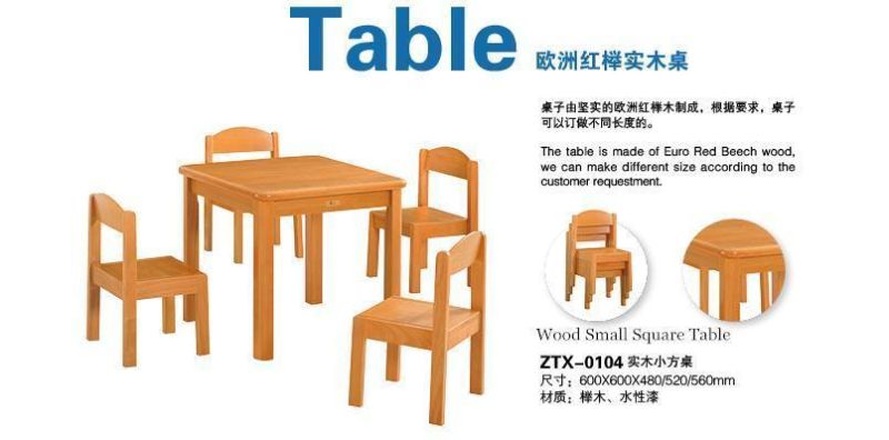 Kindergarten Kids Round Table, Preschool Furniture, Baby Wood Furniture, Nursery Furniture