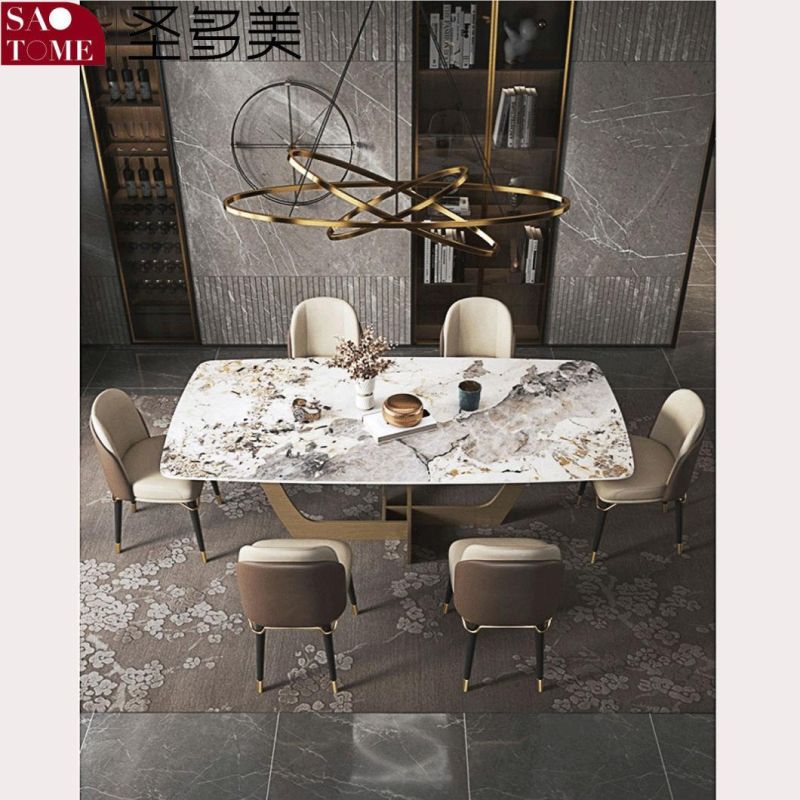 Modern Living Room Dining Room Furniture Cross Base Dining Table