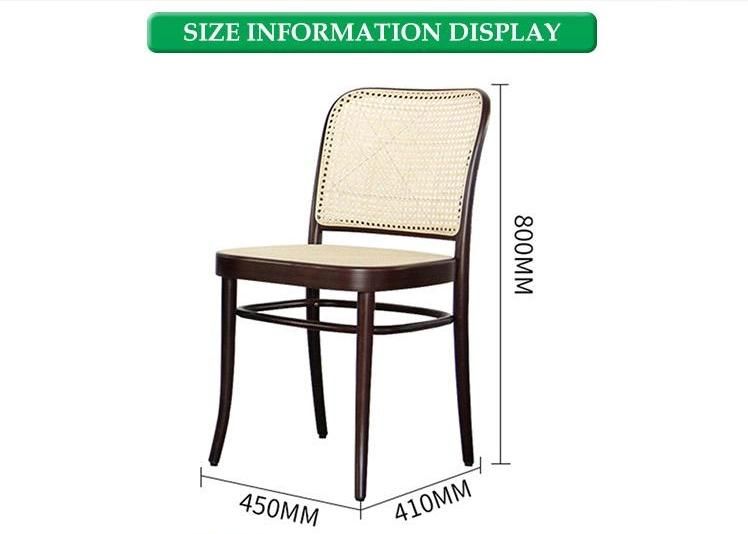 Furniture Modern Furniture Chair Home Furniture Living Room Furniture High Quality New Chinese Style Modern Cafe Leisure Wooden Rattan Dining Chairs