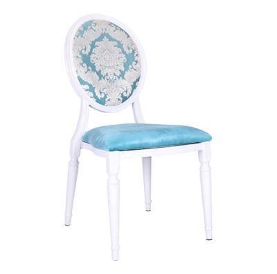 French Style Romantic Modern Louis Xv Hotel Aluminium Wedding Cafe Dining Chair