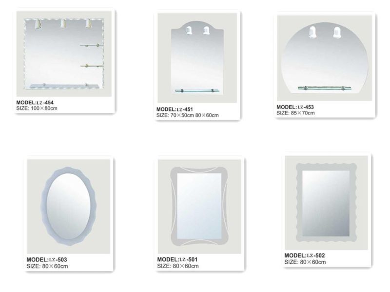 Hot Sell New Design Bathroom Lighted Mirror with Shelf