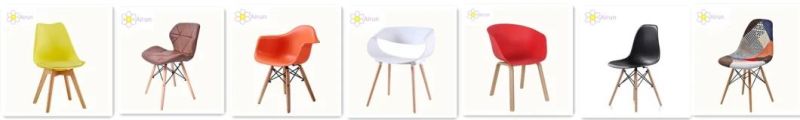 New Design Living Room Furniture Wood Leg PP Leisure Modern Plastic Chair