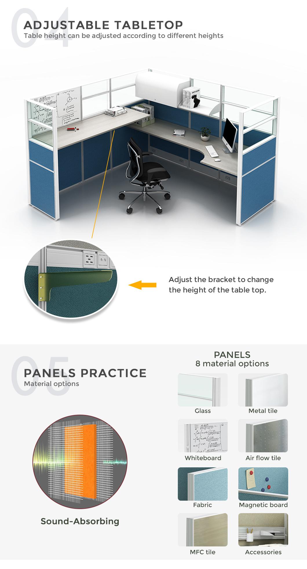 Call Center Office Partition Computer Workstation Tables Office Furniture