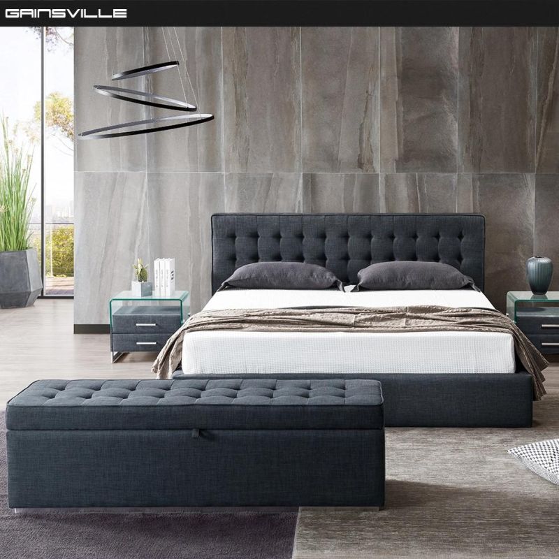 Wholesale Foshan Factory Modern Home Furniture Bedroom Bed Gc1633