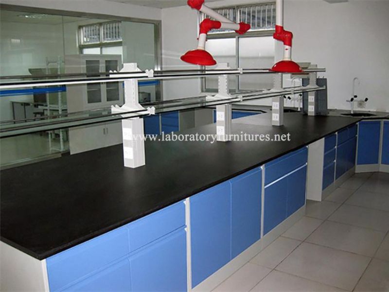 Newest All Steel Work Top Laboratory Furniture Bench Modern Lab Desk Jh-SL092