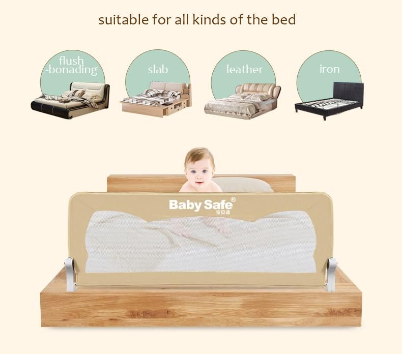 1.2 Meters Baby Boy and Girls Foldable Baby Bed Rail Barrier