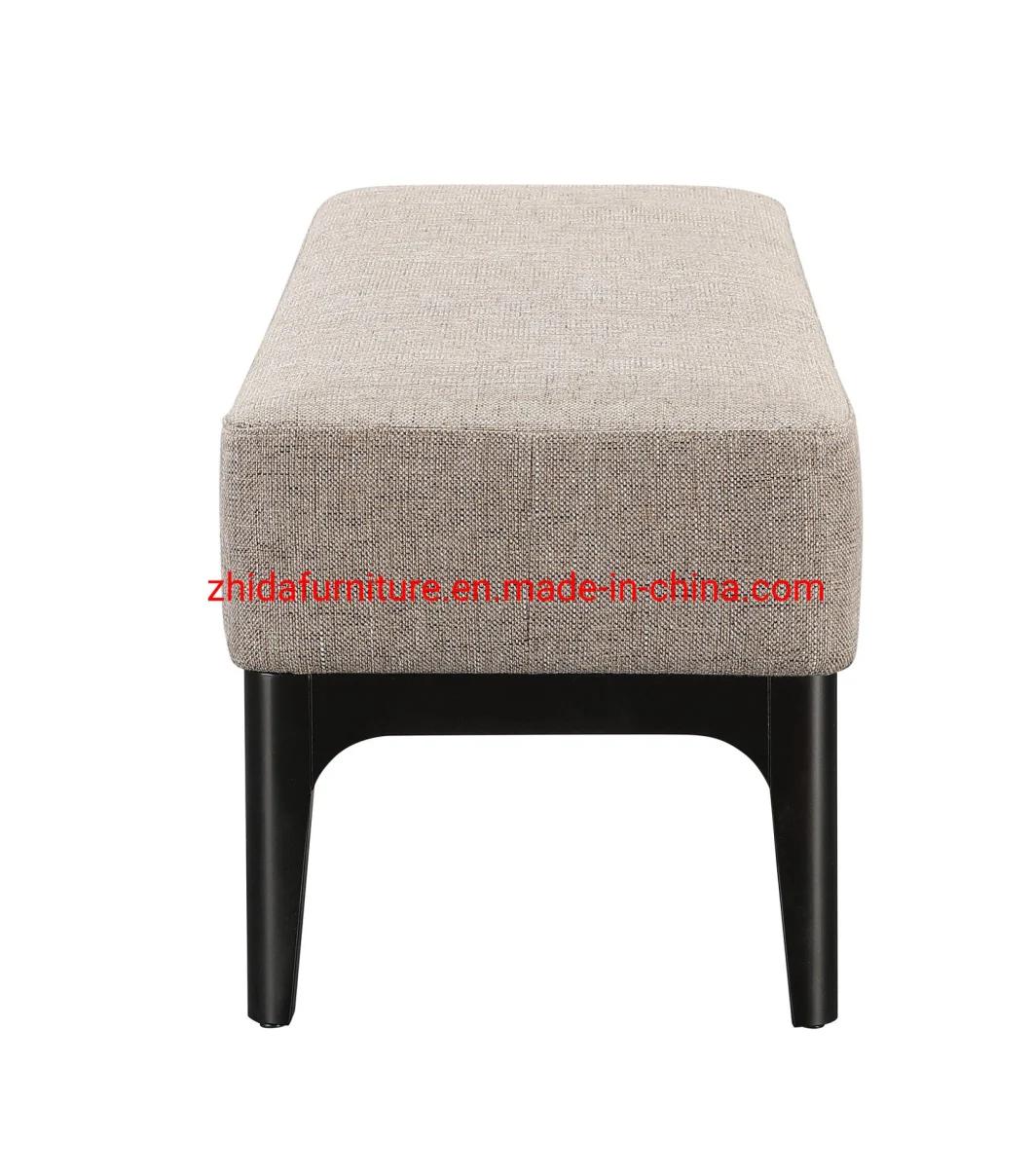 Modern Bedroom Living Room Fabric Wooden Frame Fabric Stool