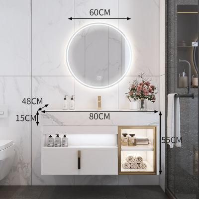 High Quality Design New Product Cheap Modern Luxury Bathroom Vanities Cabinet with Rock Plate Top