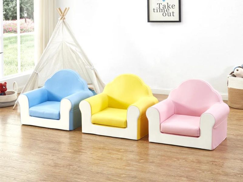 Modern Leather Baby Sofa, Living Room Kids Cartoon Sofa, Children Furniture Sofa, Day Care Center Sofa, Preschool Sofa, Nursery Sofa, Children Care Center Sofa