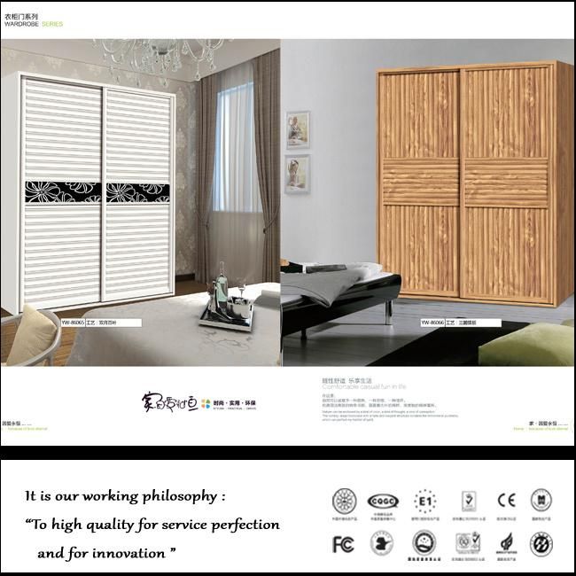 Modern PVC Sliding Door Bedroom Wardrobe