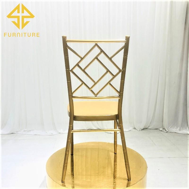 Sawa Cheap Gold Metal Chairs for Event Wedding Banquet