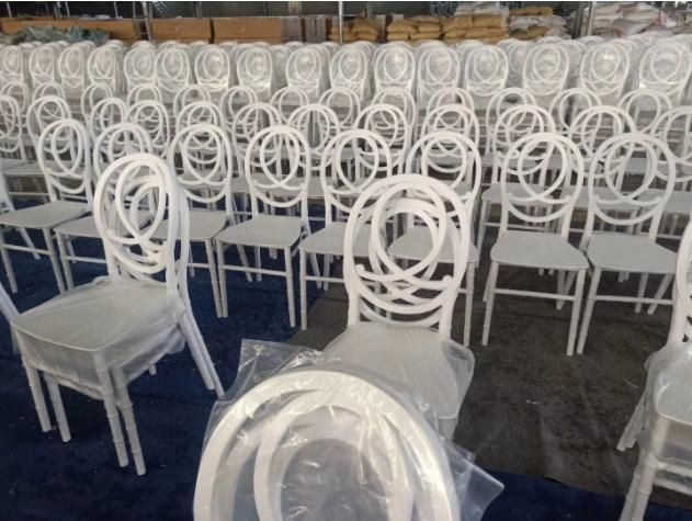 White Color Stackable PP Chairs Hotel Terrace Chairs