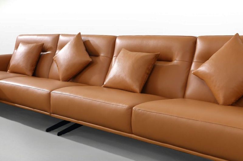 Customized Home Furniture Living Room Furniture Genuine Leather Sofa Corner Sofa GS9012