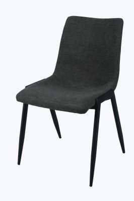 Nordic Modern Restaurant Kitchen Furniture Metal Steel Fabric Velvet Leisure Chair Dining Chair for Home