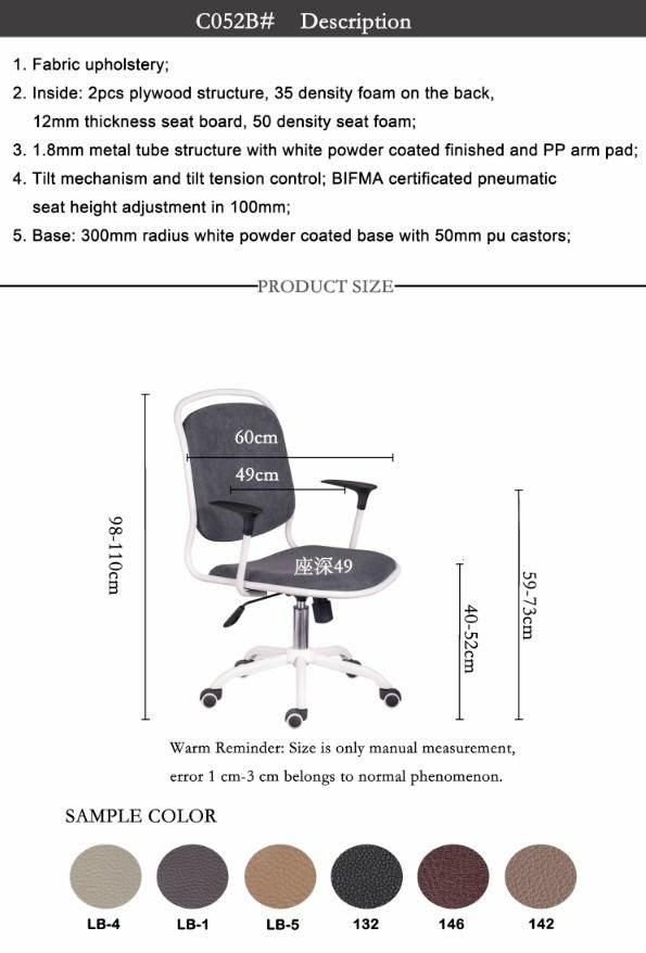 China Wholesale High Quality Modern Low Back Office Chair Staff Chair