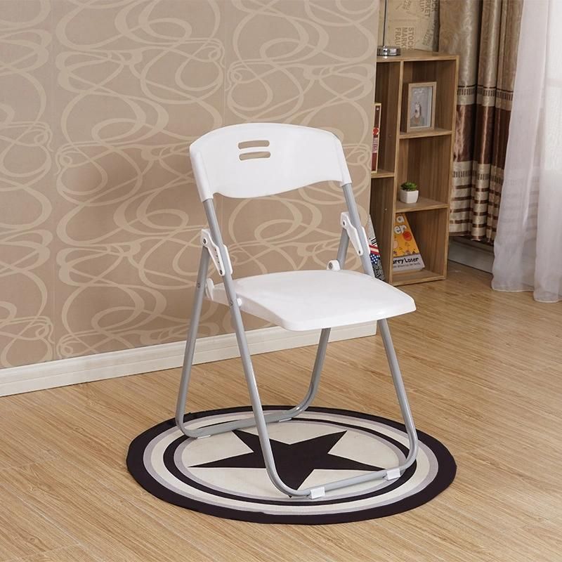 Eco-Friendly Adult Modern Office Home Simple Metal Folding Camping Plastic Chair