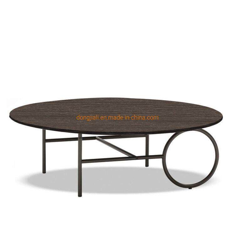 Round Modern Luxury Coffee Table for Living Room Furniture