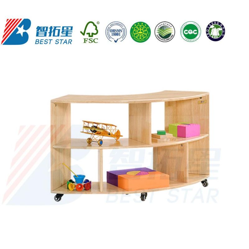 Living Room Wardrobe Cabinet,Playroom Furniture Kids Toy Storage Cabinet,Preschool and Kindergarten Child Bookshelf and Bookcase,Movable Wooden Display Cabinet