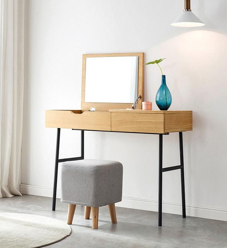 Simple Modern Furniture Dressing Table with Mirror and Customized