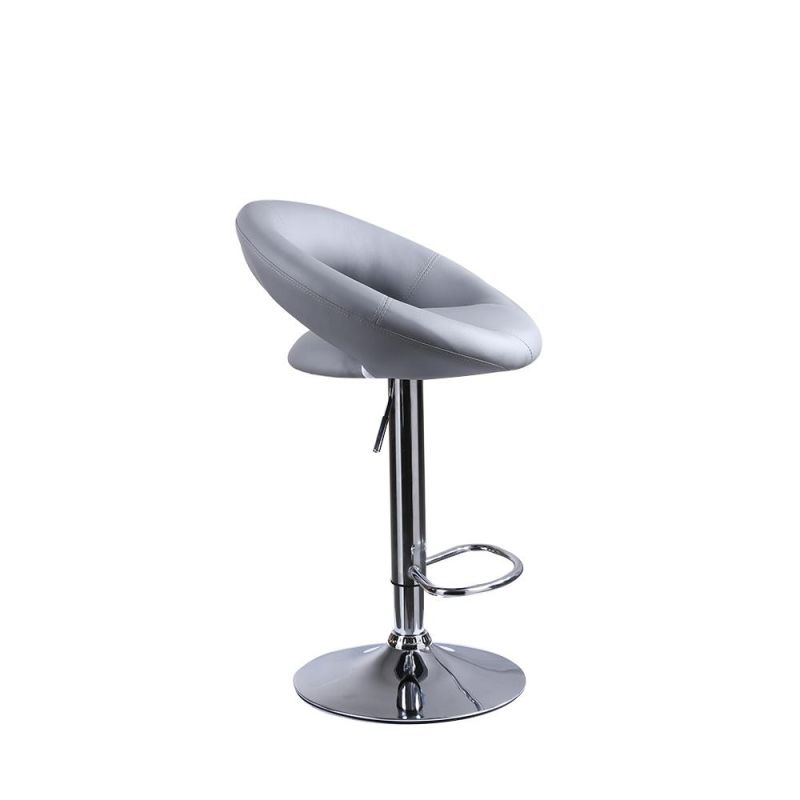 Modern Minimalist Barstool High Back Bar Stool Swivel Adjustable Restaurant Bar Chair