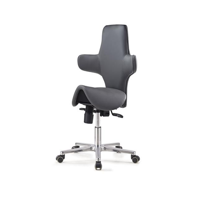 PU Leather Saddle Seat Ajustable Salon Office Chair